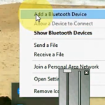 Bluetooth Connection step 1