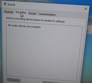 WO Mic Not Showing In Recording Devices step 1