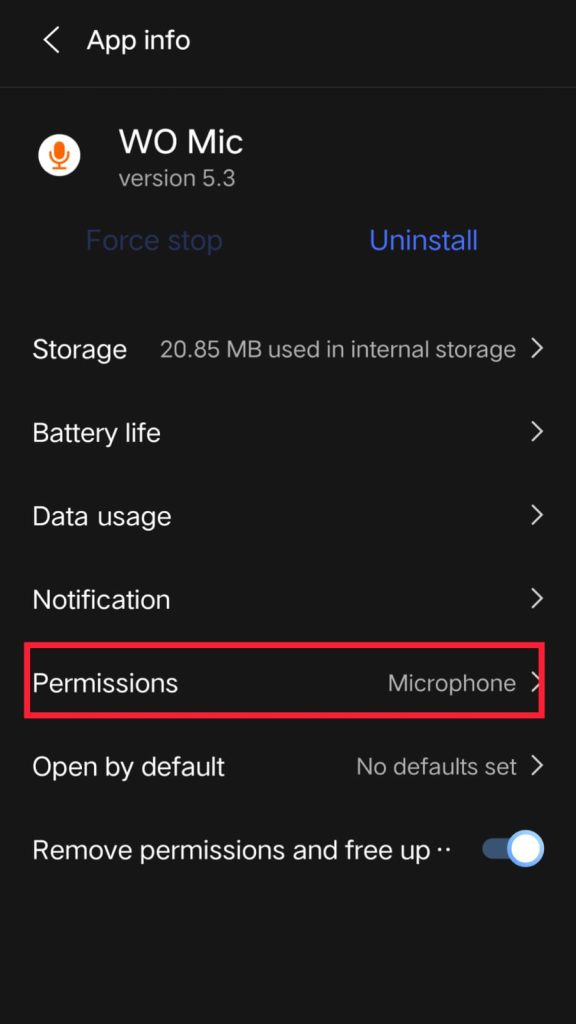 WO Mic Not Working on Android 1